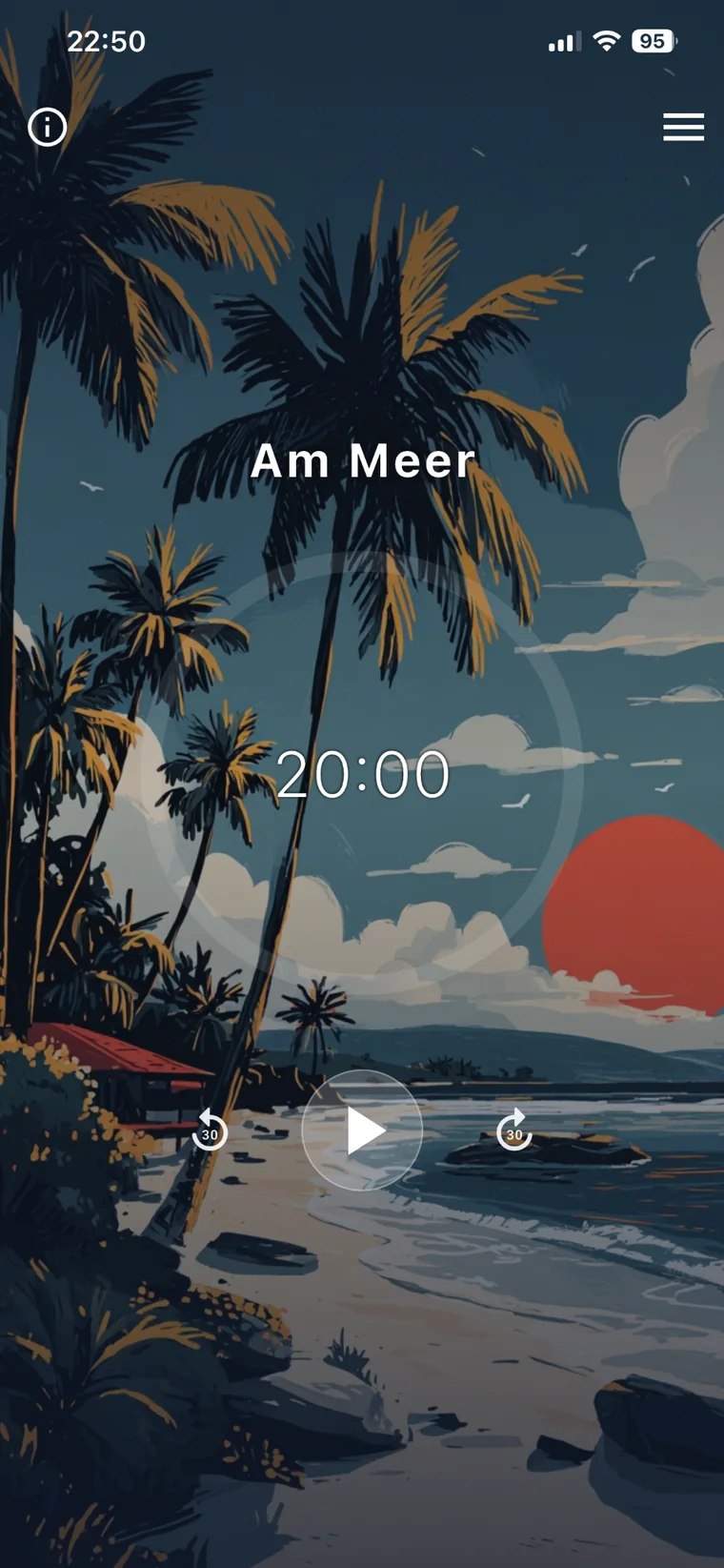 Ovagus-Session Am Meer in der iPhone-App